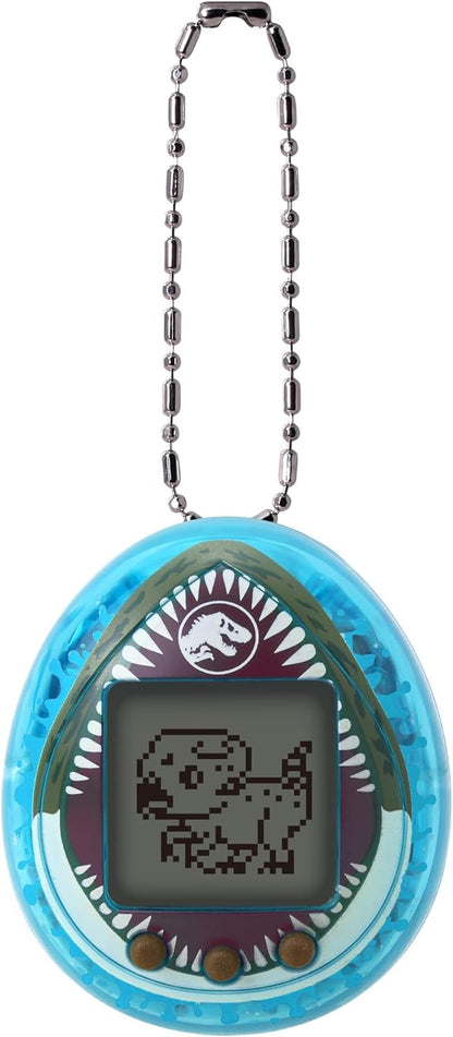 Bandai - Tamagotchi Nano Jurassic Blue - Blauwe versie Dino Mosasaurus - Tamagotchi interactief dier - klein nano-formaat - virtuele dierendinosaurus om op te tillen - speelgoed voor kinderen vanaf 8