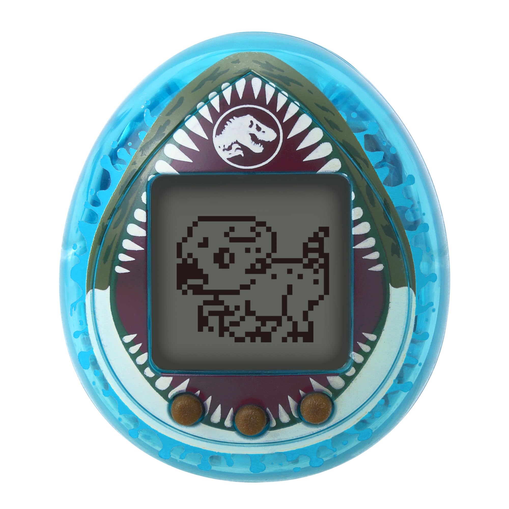 Bandai - Tamagotchi Nano Jurassic Blue - Blauwe versie Dino Mosasaurus - Tamagotchi interactief dier - klein nano-formaat - virtuele dierendinosaurus om op te tillen - speelgoed voor kinderen vanaf 8
