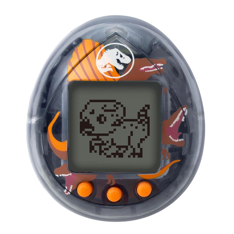 Bandai - Tamagotchi Nano Jurassic Brown - bruine versie Dino Spinosaurus - Tamagotchi interactief dier - klein nano-formaat - virtuele dierendinosaurus om op te tillen - speelgoed voor kinderen vanaf