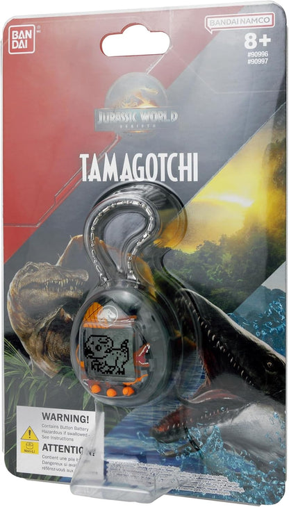 Bandai - Tamagotchi Nano Jurassic Brown - bruine versie Dino Spinosaurus - Tamagotchi interactief dier - klein nano-formaat - virtuele dierendinosaurus om op te tillen - speelgoed voor kinderen vanaf