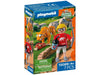 Playmobil Zoo Tiger with Baby Play Set, Includes Visitor Figure with Selfie Stick and Drink Cup, Wildlife Animal Toy