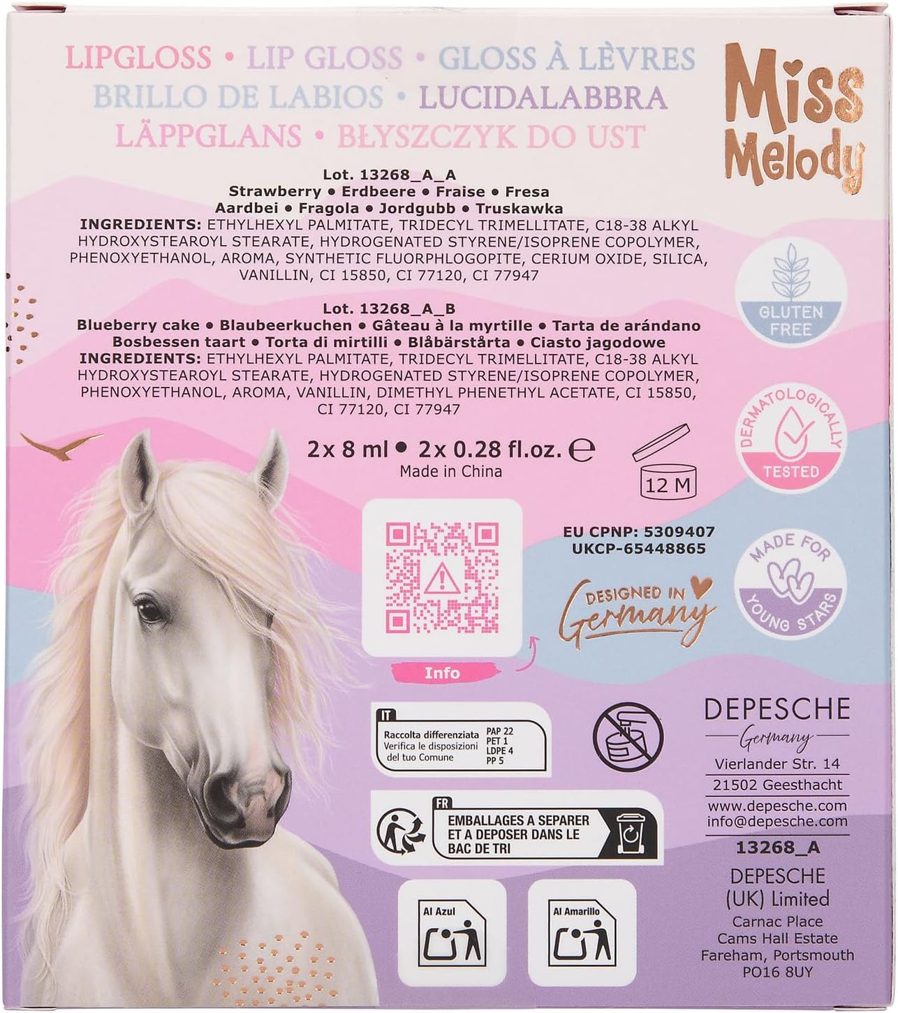 Miss Melody - Lip Gloss Set Bff - Pale Purple
