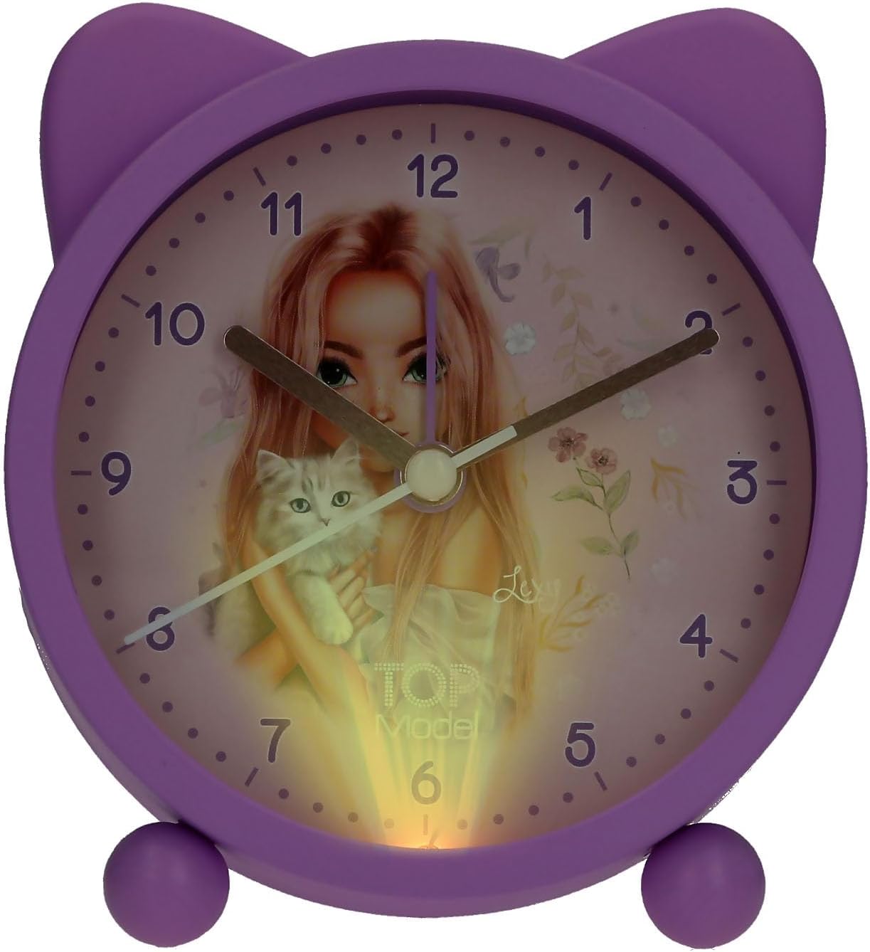 Topmodel - Alarm Clock - Blooming Kitty - Purple