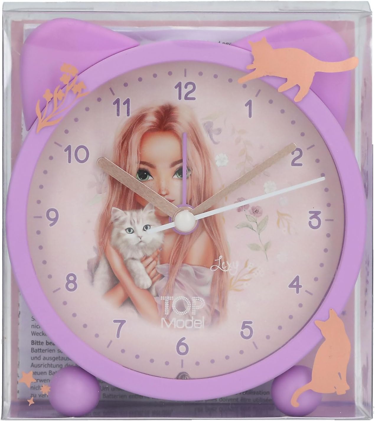 Topmodel - Alarm Clock - Blooming Kitty - Purple