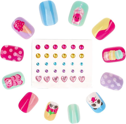 Topmodel - Artificial Nails And Deco Stone Set - Candy Glam
