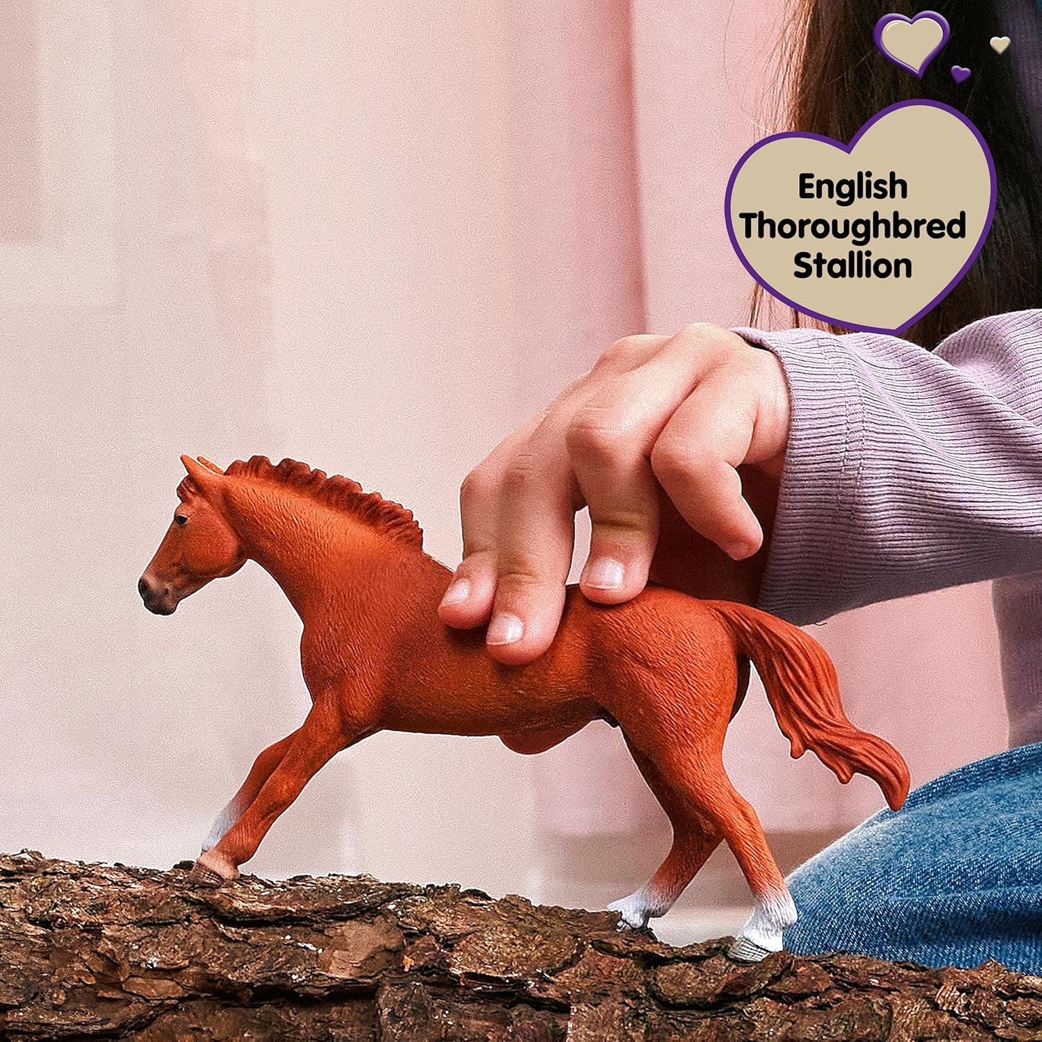schleich HORSE CLUB | Stallone purosangue inglese 14915 | figura di cavallo dettagliata | decorazione o figura da collezione | regalo per ragazzi e ragazze | figura dai 6 anni | 18 x 4 x 10 cm