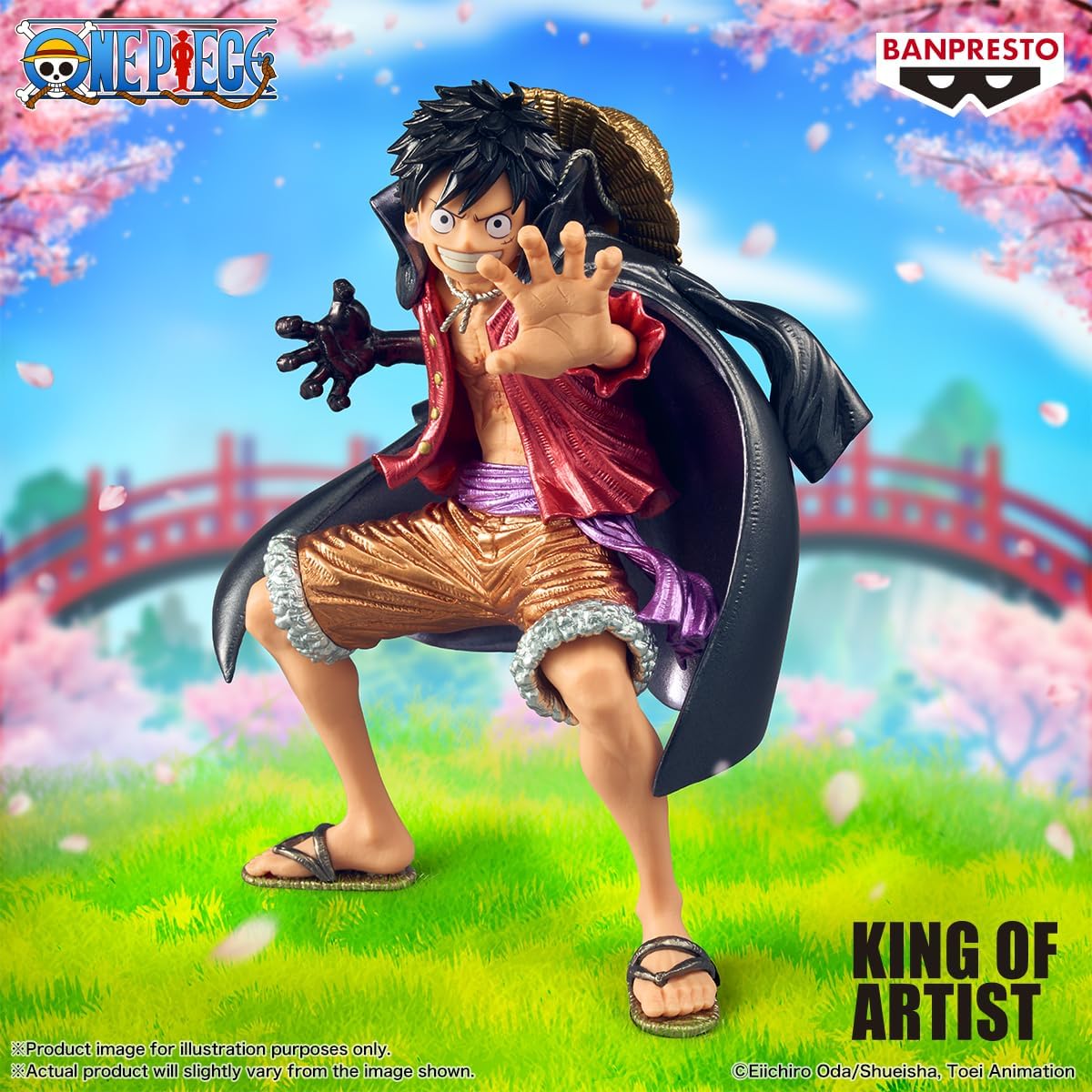 BANPRESTO Monkey D. Luffy One Piece, King of Artist, Land of Wano II Special Ver- 19 cm, BP29646P, Multicoloured, Collectable Figure, Ideal for Anime Fans