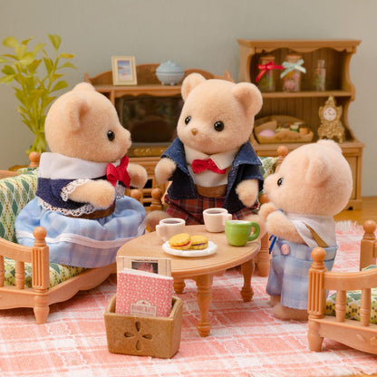 Sylvanian Families - Biscuit Bear Family - Dollhouse Playsets 5851