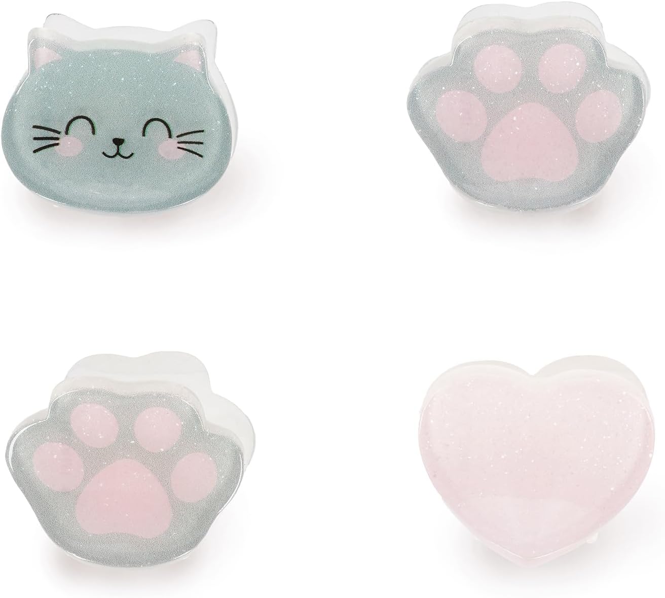 Clip Me Up! - Set Of 4 Mini Hair Clips - Kitty
