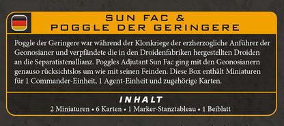 Asmodee | Star Wars: Legion Poggle The Lesser & Sun Fac | Miniatures Game | Ages 14+ | 2 Players | 90 Minutes Playing Time