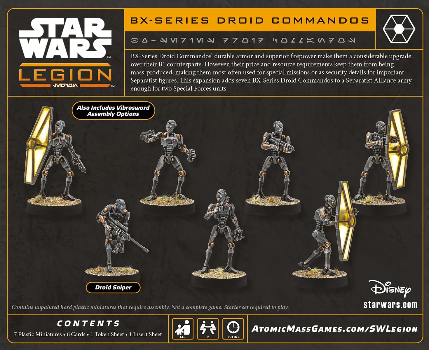 Asmodee | Star Wars: Legion BX-Series Droid Commandos | Miniatures Game | Ages 14+ | 2 Players | 90 Minutes Playing Time