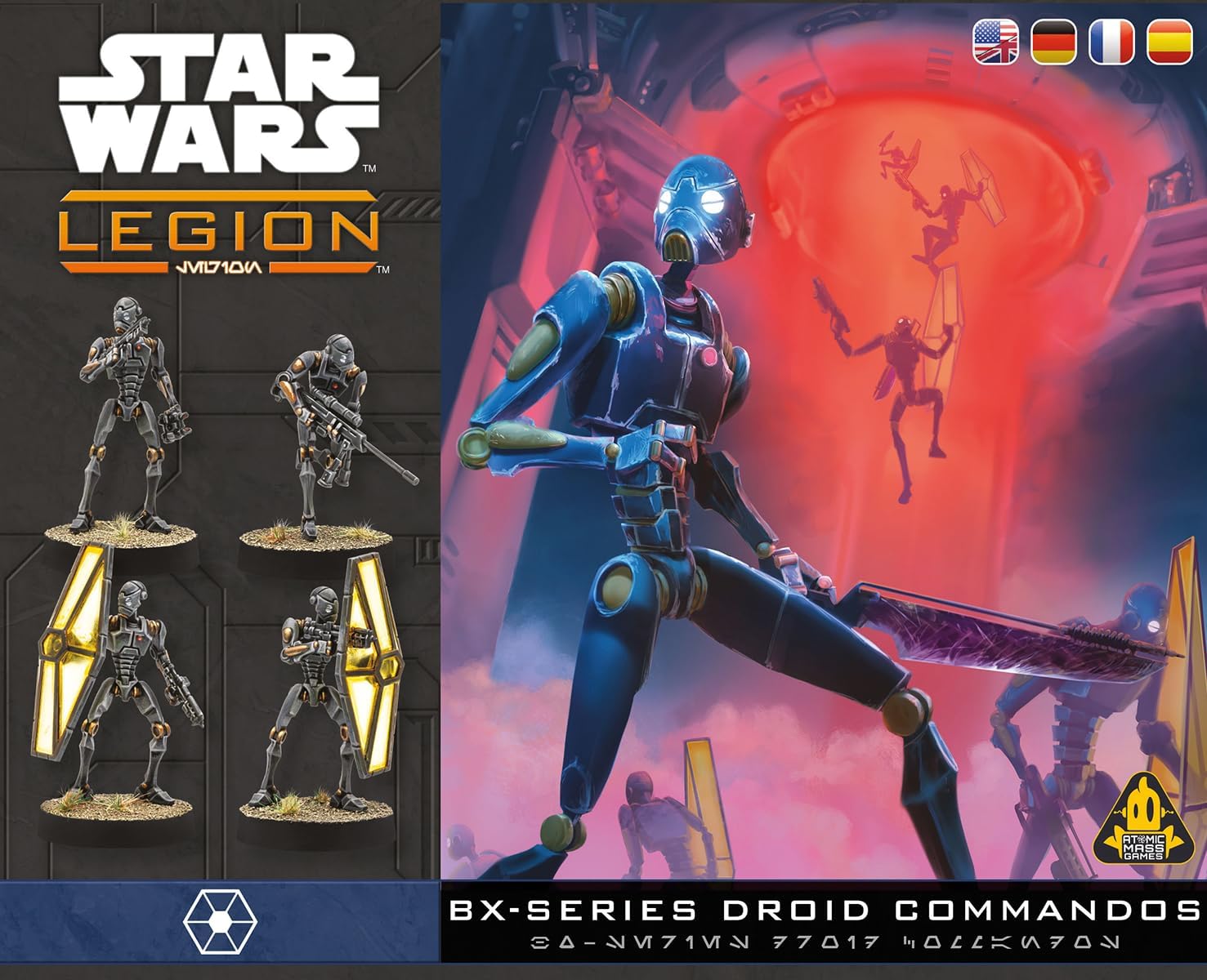 Asmodee | Star Wars: Legion BX-Series Droid Commandos | Miniatures Game | Ages 14+ | 2 Players | 90 Minutes Playing Time