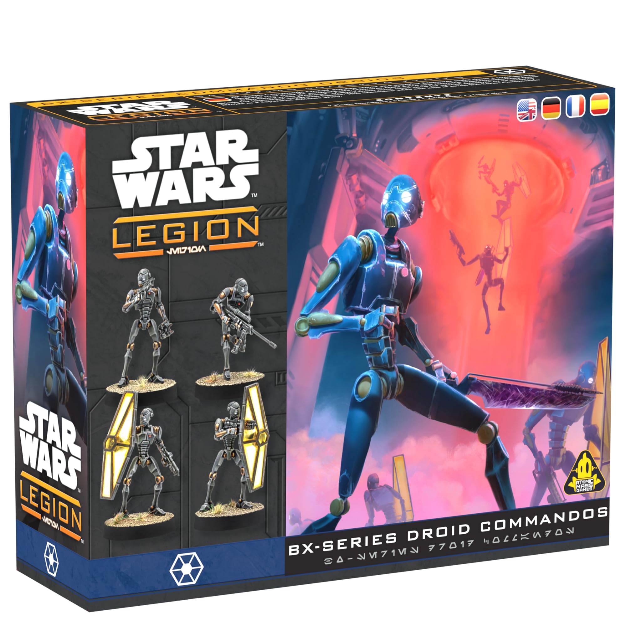 Asmodee | Star Wars: Legion BX-Series Droid Commandos | Miniatures Game | Ages 14+ | 2 Players | 90 Minutes Playing Time