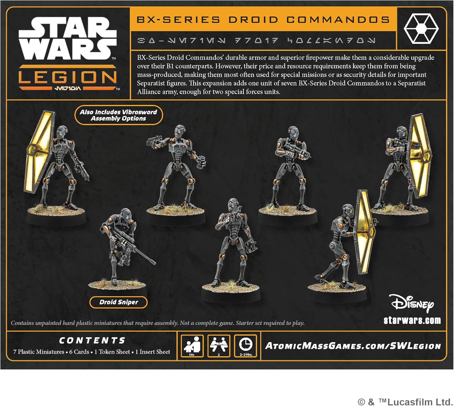 Asmodee | Star Wars: Legion BX-Series Droid Commandos | Miniatures Game | Ages 14+ | 2 Players | 90 Minutes Playing Time