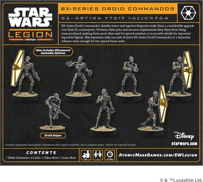 Asmodee | Star Wars: Legion BX-Series Droid Commandos | Miniatures Game | Ages 14+ | 2 Players | 90 Minutes Playing Time