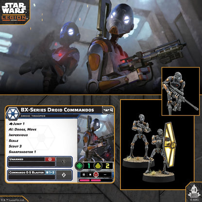 Asmodee | Star Wars: Legion BX-Series Droid Commandos | Miniatures Game | Ages 14+ | 2 Players | 90 Minutes Playing Time