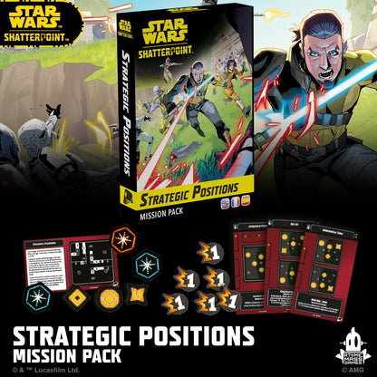 Asmodee | Star Wars: Shatterpoint Strategic Positions Mission Card Pack | Miniatures Game | Ages 14+ | 2 Players | 90 Minutes Playing Time