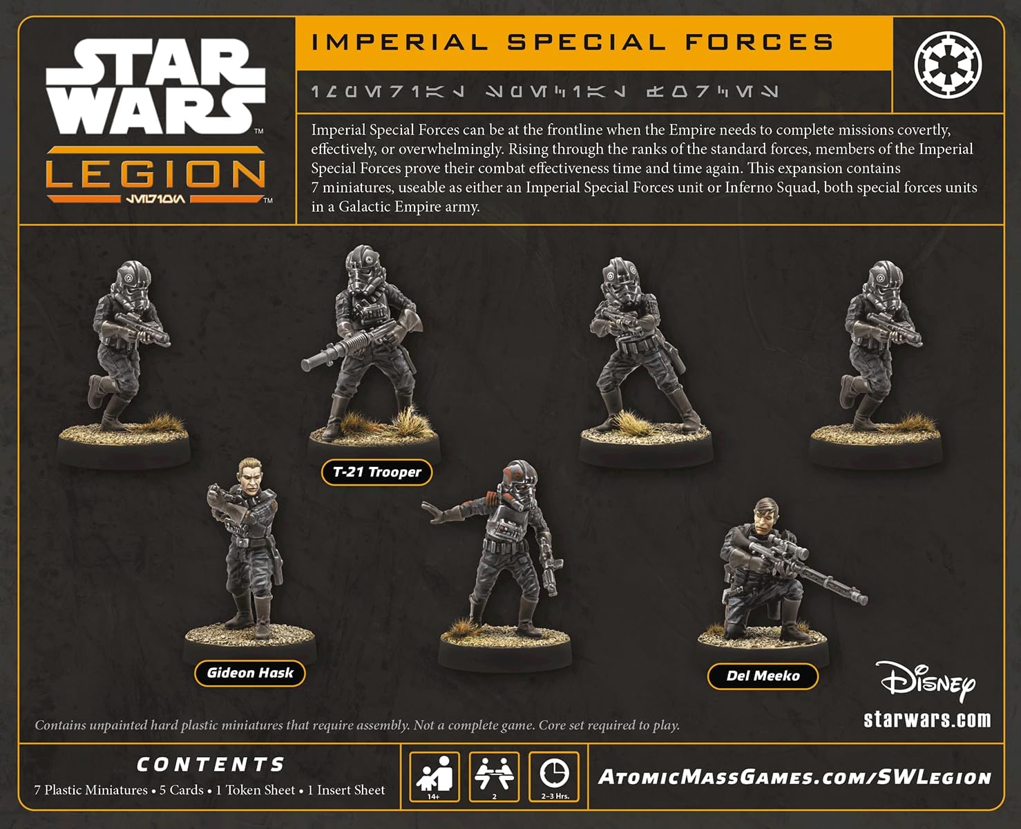 Asmodee | Star Wars: Legion Imperial Special Forces | Miniatures Game | Ages 14+ | 2 Players | 90 Minutes Playing Time