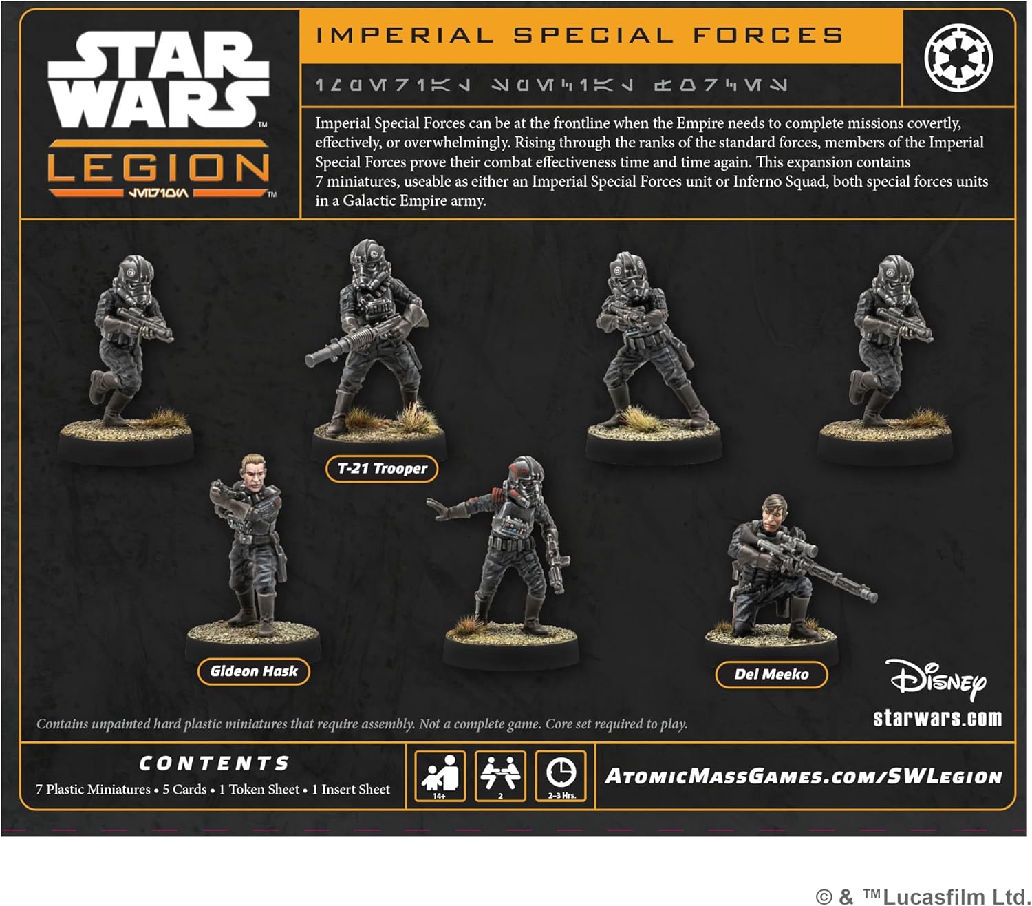 Asmodee | Star Wars: Legion Imperial Special Forces | Miniatures Game | Ages 14+ | 2 Players | 90 Minutes Playing Time