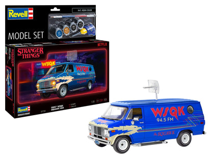 Revell 67732 Model Set Car: Stranger Things 1:25 Scale Unbuilt/Unpainted Plastic Model Kit with Accessories