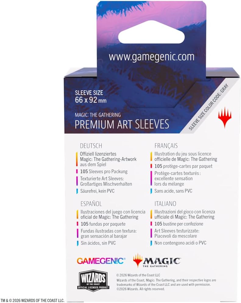 Gamegenic MTG Lorwyn Eclipsed Sleeves Auntie Ool Cursewretch, Game Accessory, Full Color Printed Cases Textured Finish, Multilingual