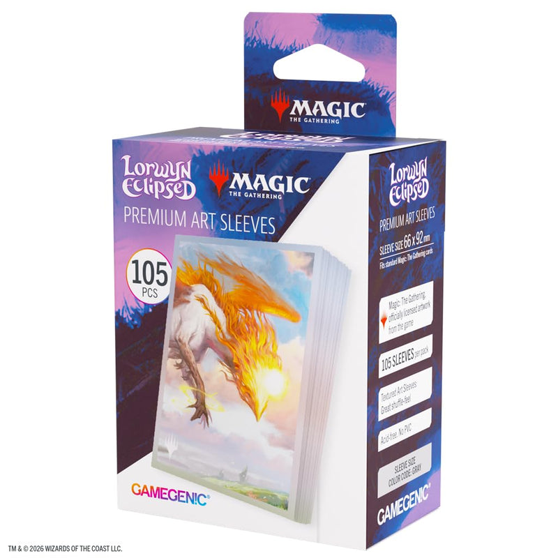 Gamegenic MTG Lorwyn Eclipsed Sleeves Eirdu Carrier of Dawn, Game Accessory, Full Color Printed Cases Textured Finish, Multilingual