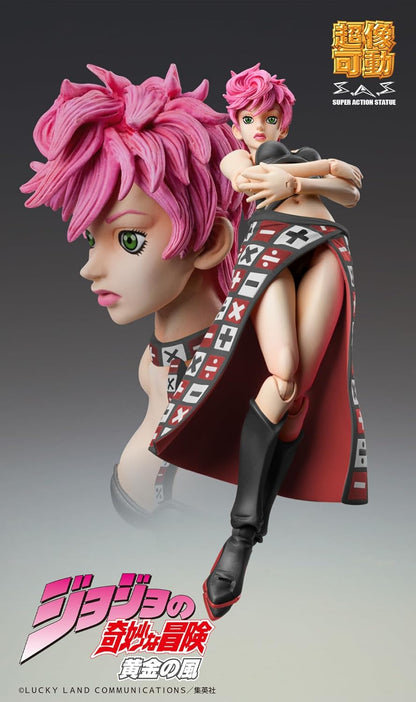 Medicos Entertainment Super Action Statue "JoJo's Bizarre Adventure Part 5" Trish Una Ver.BLACK, Approx. 5.9 inches (150 mm), PVC & ABS & Nylon, Painted Action Figure