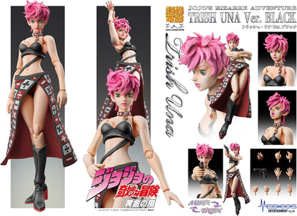 Medicos Entertainment Super Action Statue "JoJo's Bizarre Adventure Part 5" Trish Una Ver.BLACK, Approx. 5.9 inches (150 mm), PVC & ABS & Nylon, Painted Action Figure