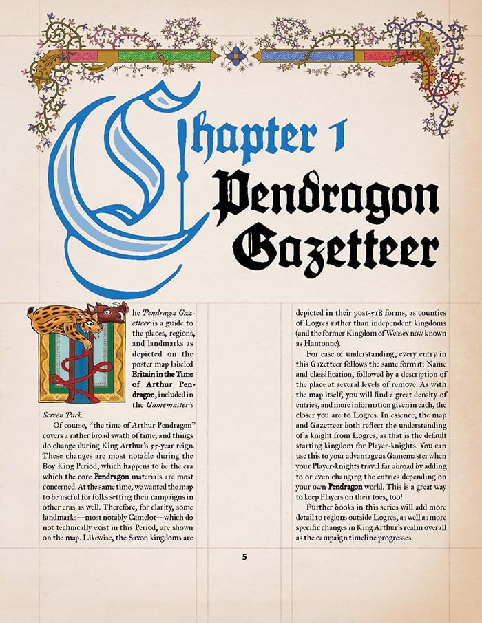 Chaosium Inc. | Pendragon GM Screen Pack | RPG Accessories | 1+ Players