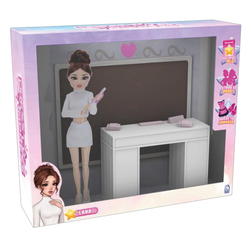 Dress To Impress — Lana Deluxe Fashion Doll Set — Series 1 Wave 1, Red, Pink