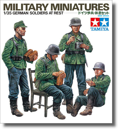 Tamiya 35129 1/35 Special Sale, Military Miniature Series No. 129, German Infantry and Rest Set, Plastic Model