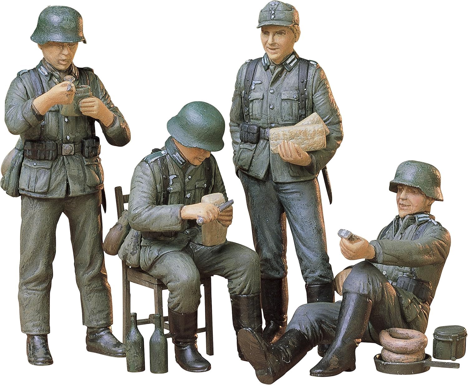 Tamiya 35129 1/35 Special Sale, Military Miniature Series No. 129, German Infantry and Rest Set, Plastic Model