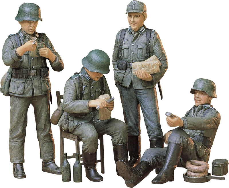 Tamiya 35129 1/35 Special Sale, Military Miniature Series No. 129, German Infantry and Rest Set, Plastic Model