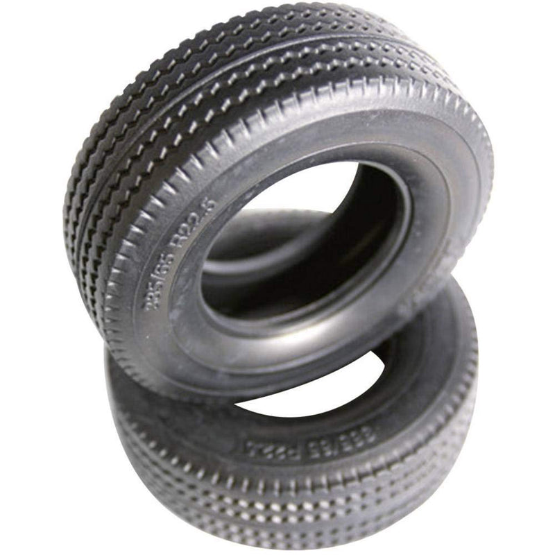 TAMIYA 56528 1:14 Truck Tyres 30 mm Road Profile 1 Pair