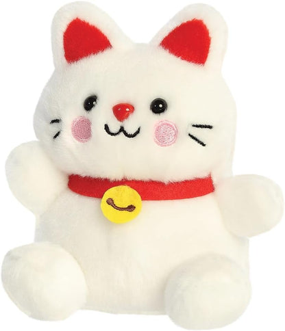 AURORA 34170, Palm Pals Kota Lucky Cat, 13cm, Soft Toy, White