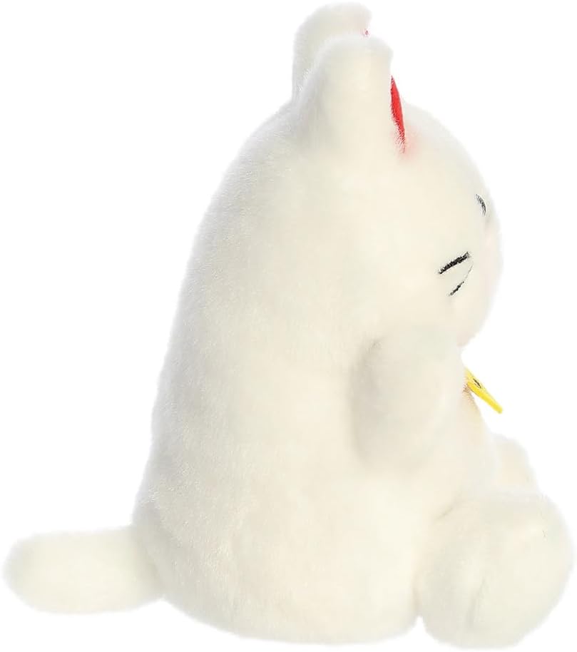 AURORA 34170, Palm Pals Kota Lucky Cat, 13cm, Soft Toy, White