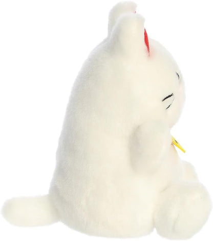 AURORA 34170, Palm Pals Kota Lucky Cat, 13cm, Soft Toy, White