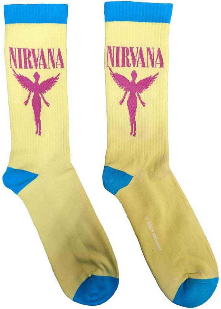 Nirvana Angelic Band Logo Terry Socks One Size
