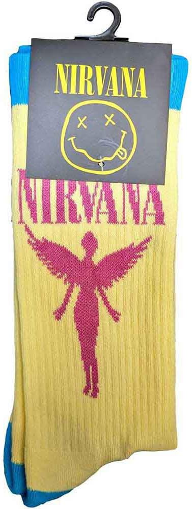Nirvana Angelic Band Logo Terry Socks One Size
