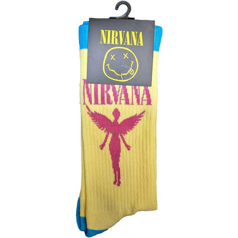 Nirvana Angelic Band Logo Terry Socks One Size