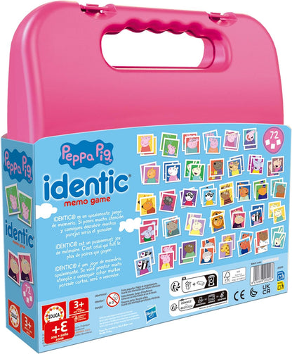 Educa - Identic Peppa Pig Educational Memory Game for Babies. Find the Couples and Train Basic Skills such as Visual Acuuity, Attention and Memory. From 3 Years Old (20220