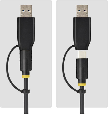 StarTech USB-C/USB-A to M.2 NVMe Dock Adapter, 10Gbps, Tool-Free External M.2 NVMe SSD Reader, B+M/M-Key