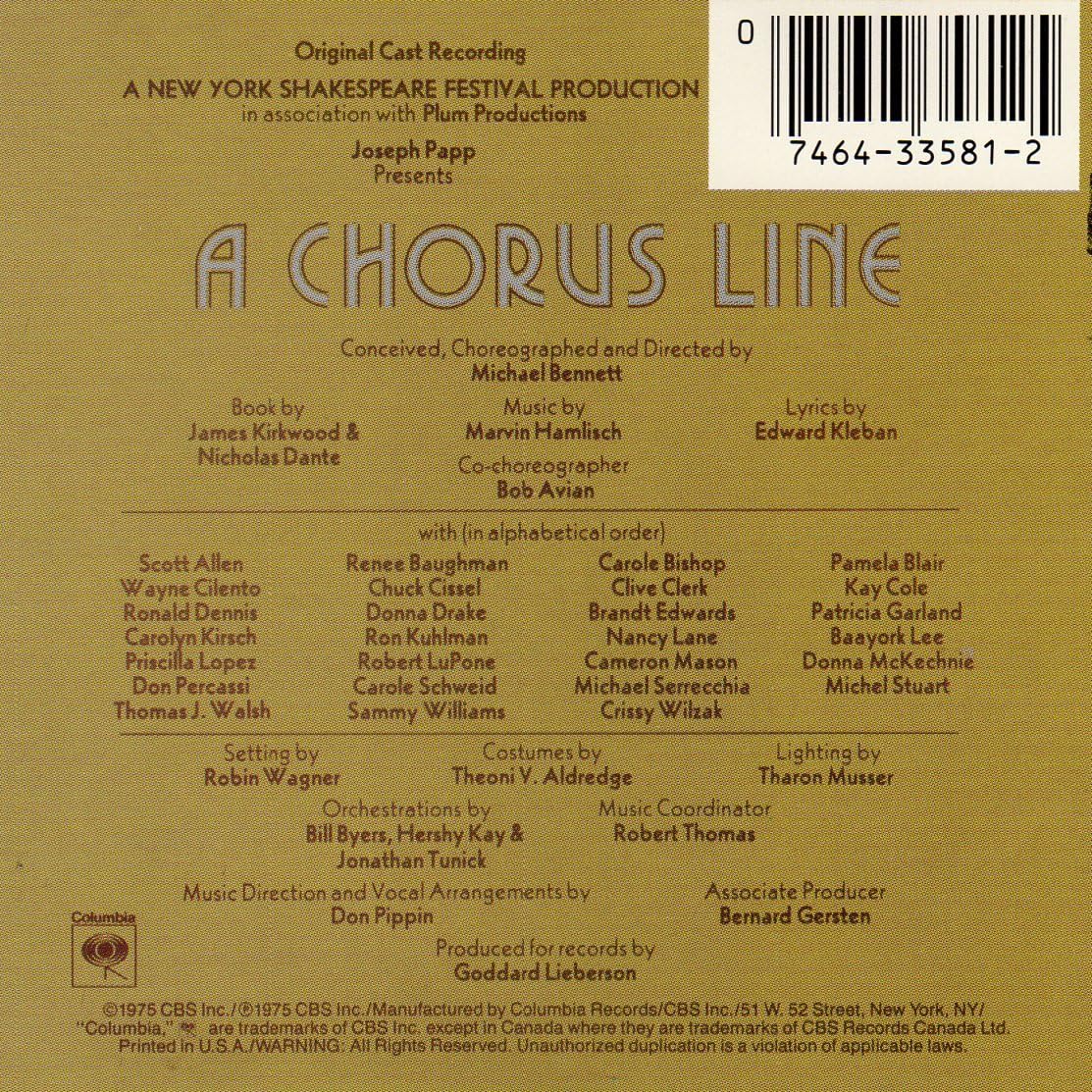 A Chorus Line - Original Cast Recording