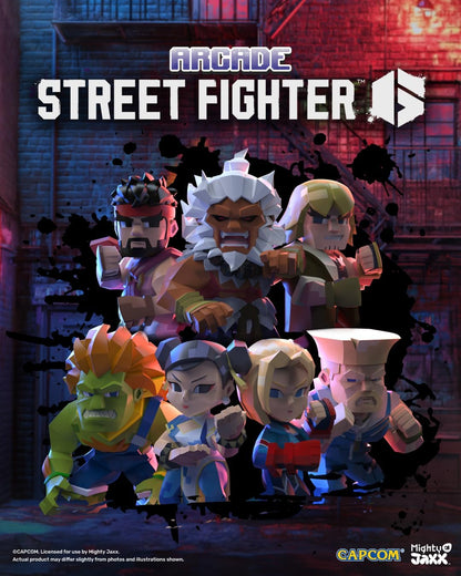 Mighty Jaxx Arcade: Capcom Street Fighter Series | Sealed Tray of 6 - Contains No Duplicates | Blind Box Collectible Figurines