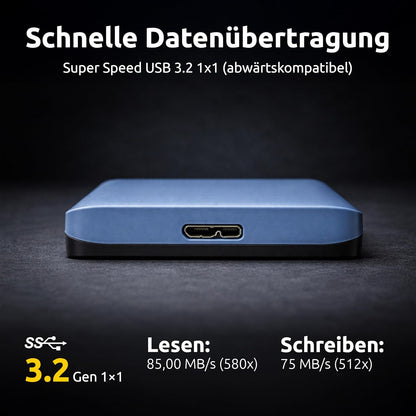 Portable Hdd 3.2 2Tb 2.5`` Blue