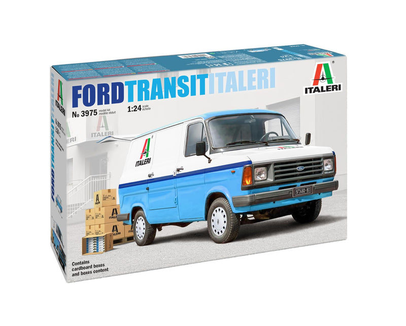 Italeri IT3975 1/24 Ford Transit Italeri Delivery Car Plastic Model