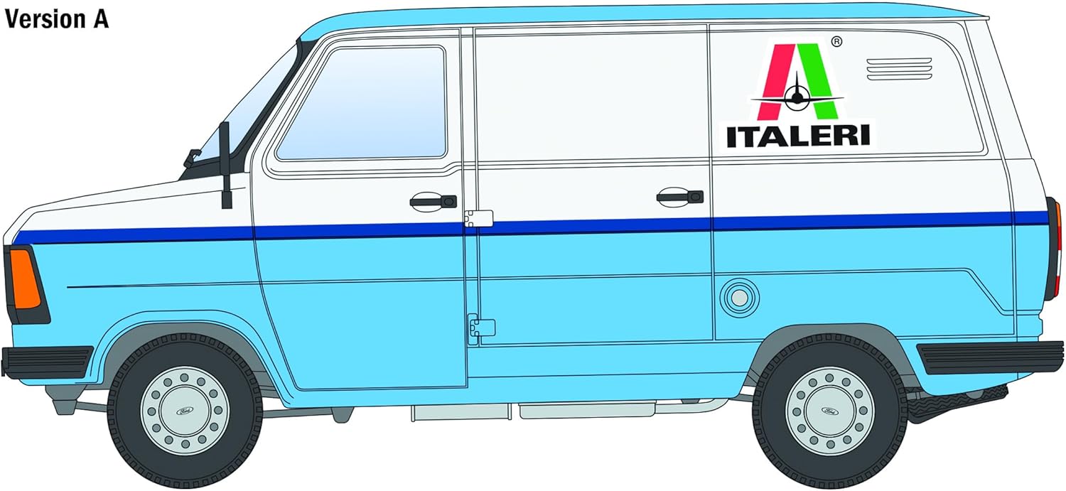 Italeri 3975 Ford Transit Italeri 1:24 Scale Plastic Model Kit/Plastic Model Assembly