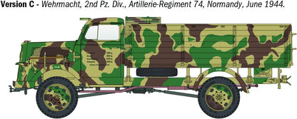 IT6760 IT6760 1/35 WW2 German Kfz305 Opel Blitz Type A 4x4 Military Truck Plastic Model