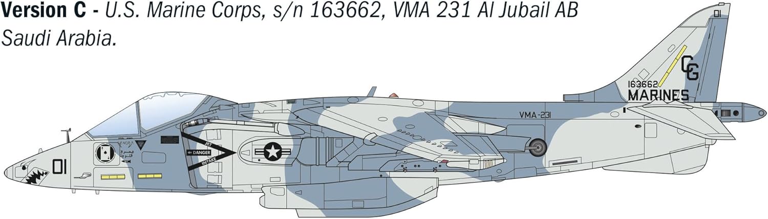 Italeri IT90193 1/72 US Marine Corps AV-8B Harrier II Plastic Model
