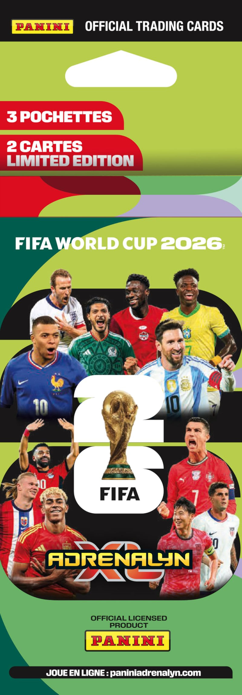 Panini FIFA World Cup 2026 Trading Cards Game Blister Pack 7 Sleeves + 4 Cards Limited Edition